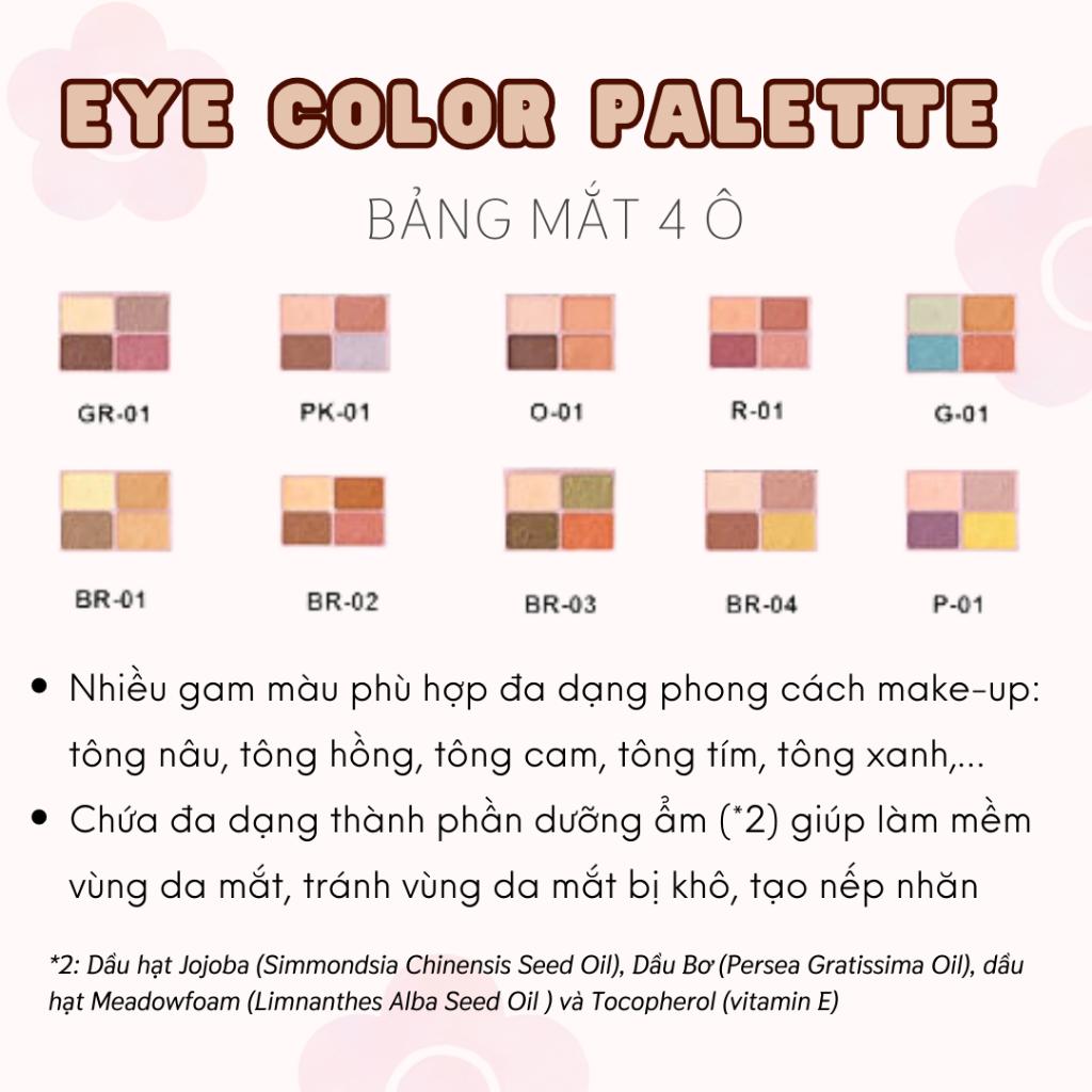 Bảng Phấn Mắt Daisy Doll By Mary Quant Nhật Bản Siêu Bền Màu Đa Chức Năng Phấn Má Hồng Bắt Sáng GR-01 Pink Greige 5.1g