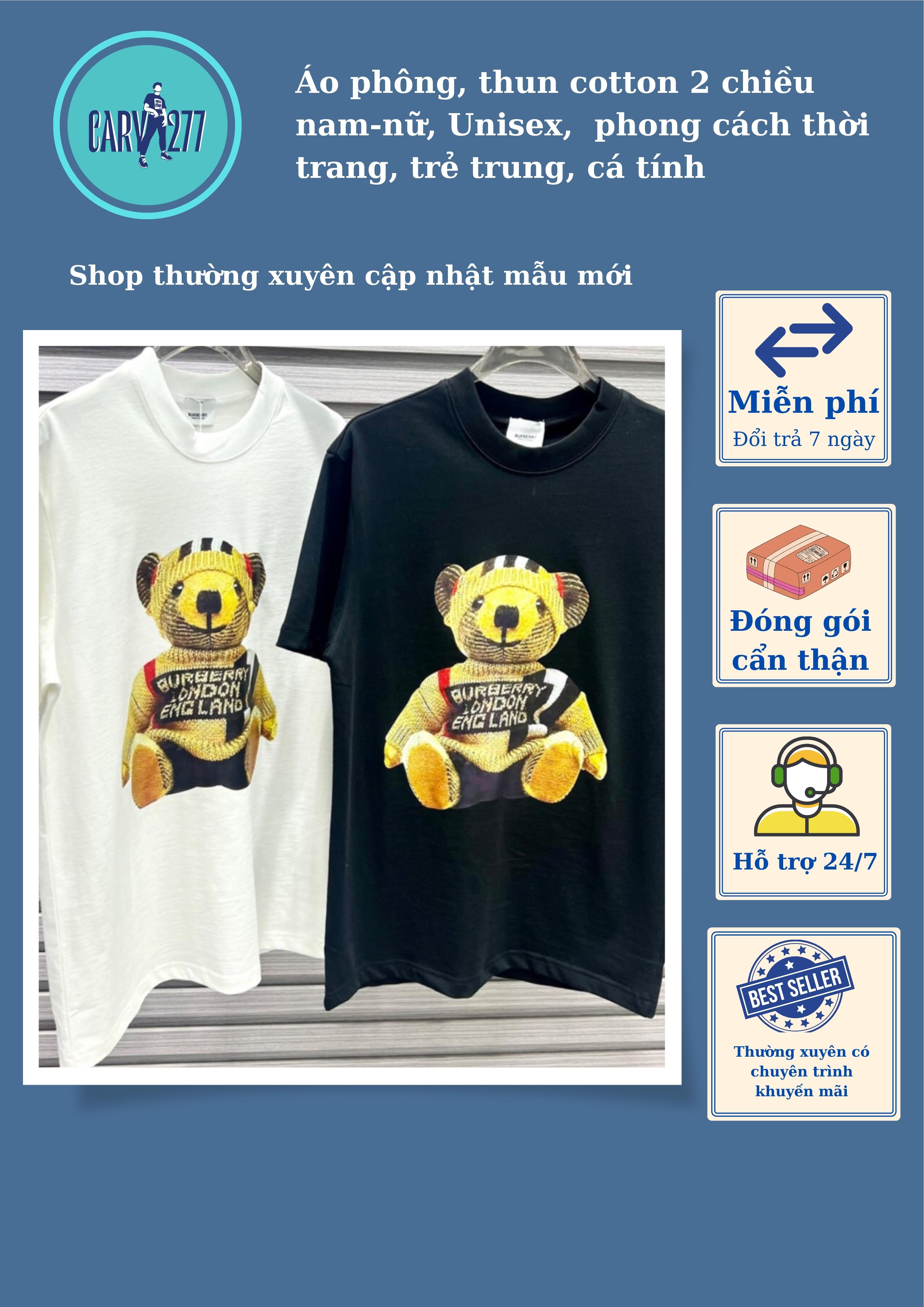 Áo phông thun nam nữ cotton, hot trend, cá tính, trẻ trung, sành điệu, vải thun mềm mịn mát, hình ảnh in đẹp sắc nét (QC Fashion)