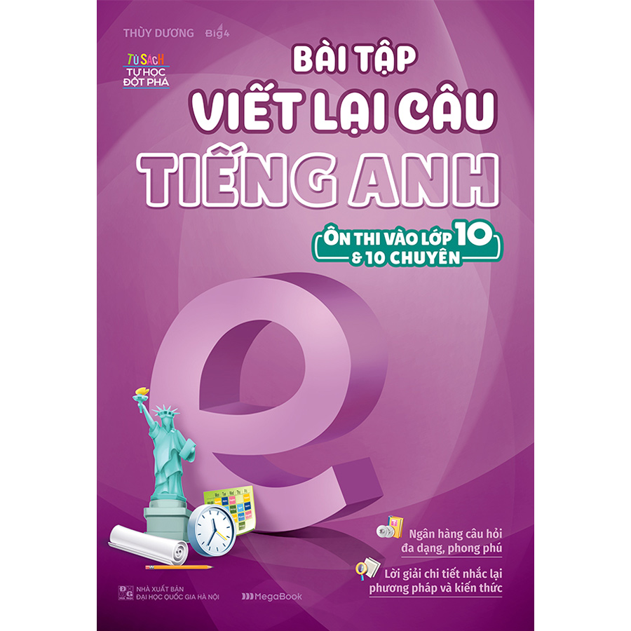 Combo 4 Cuốn: Bài Tập Tiếng Anh Ôn Thi Vào 10 Và 10 Chuyên