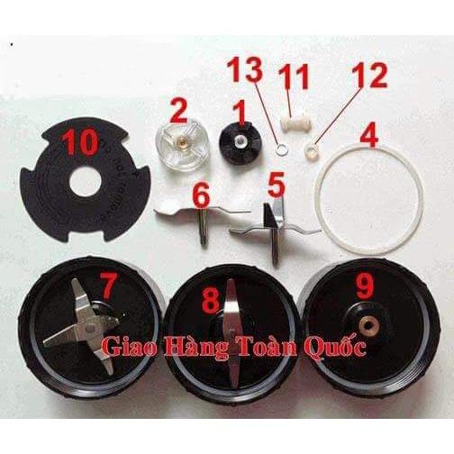 Phụ kiện máy xay Magic: Lưỡi dao 4 - số 7 đế dao 4 lưỡi