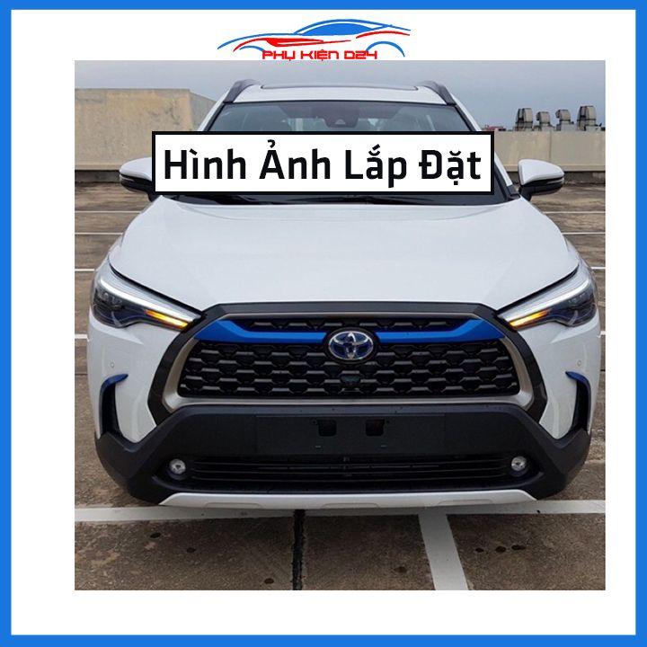 Ốp trang trí mặt ca lăng, calang cho Cross 2020-2021-2022 màu xanh ốp phía trên trang trí làm đẹp xe