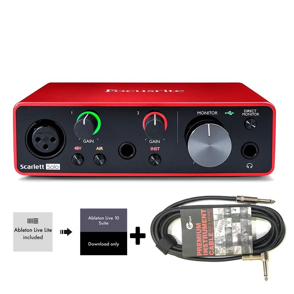 Focusrite Scarlett Solo Gen 3 Sound Card Âm Thanh - Focus USB Audio Interface SoundCard (3rd - Gen3)