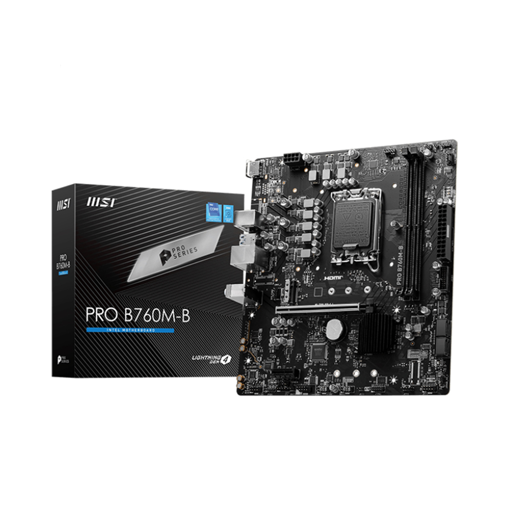 Bo Mạch Chủ Main MSI PRO Z760M-B DDR4 Socket LGA1700 - Hàng Chính Hãng