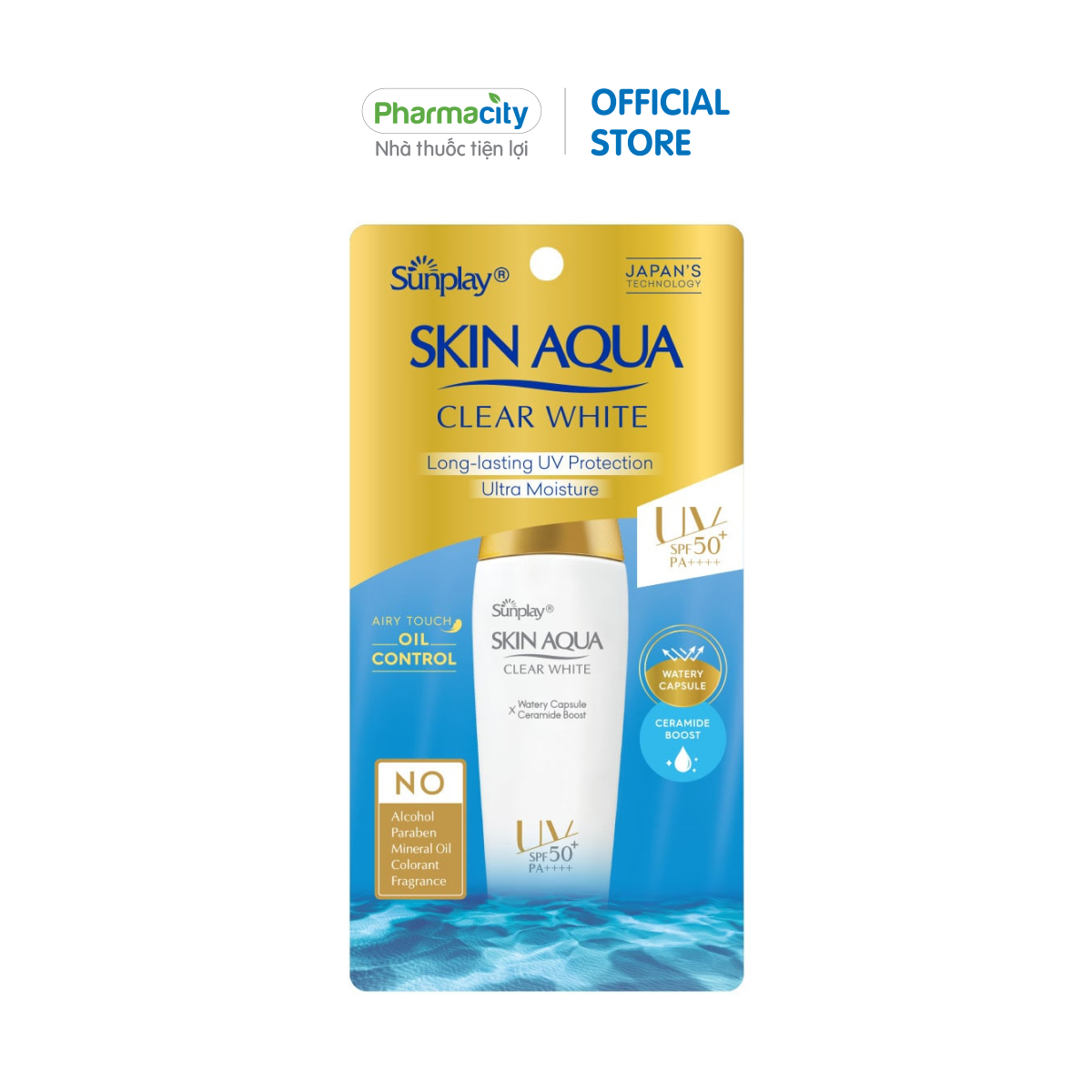 Kem chống nắng dưỡng da trắng mượt Sunplay Skin Aqua Clear White (25g)