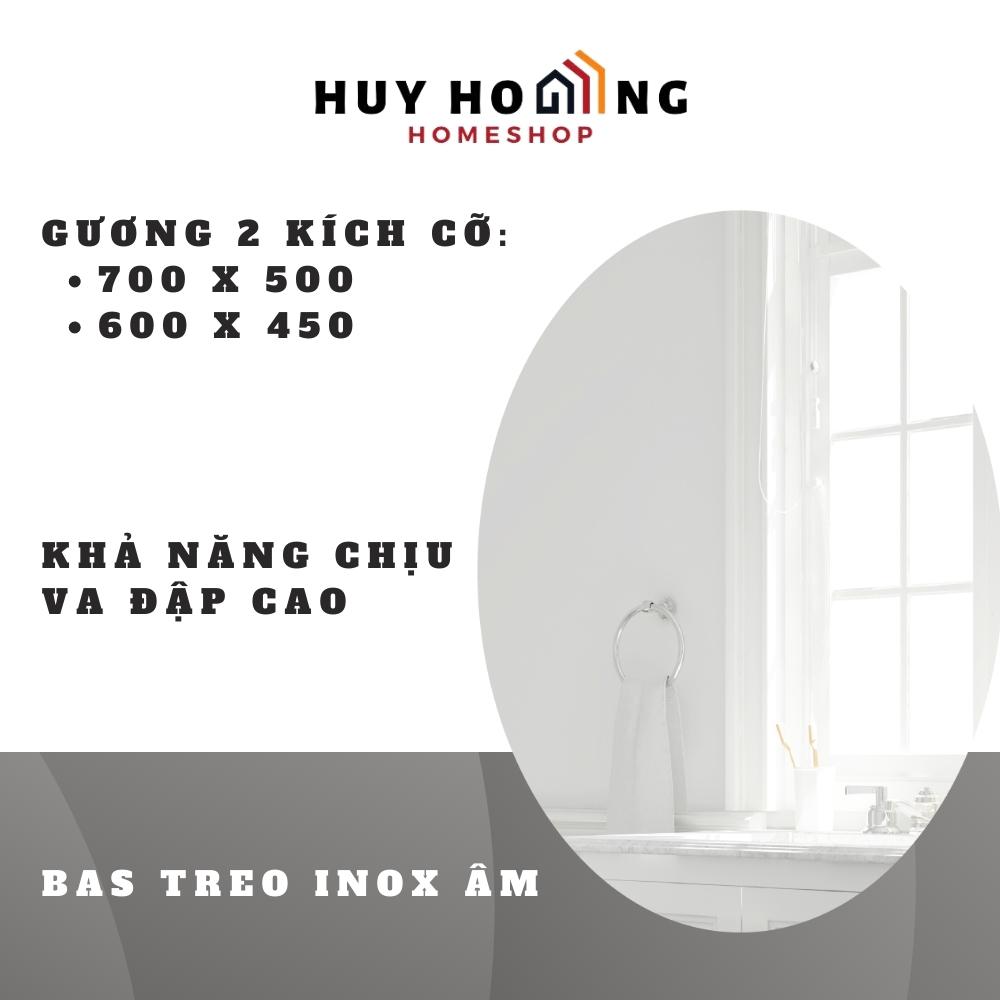 Gương trơn hình oval mài bóng cạnh GLSMIRROR-S00E10