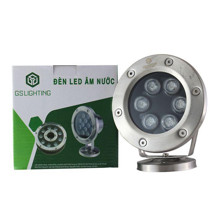 Đèn âm nước inox hồ cá koi