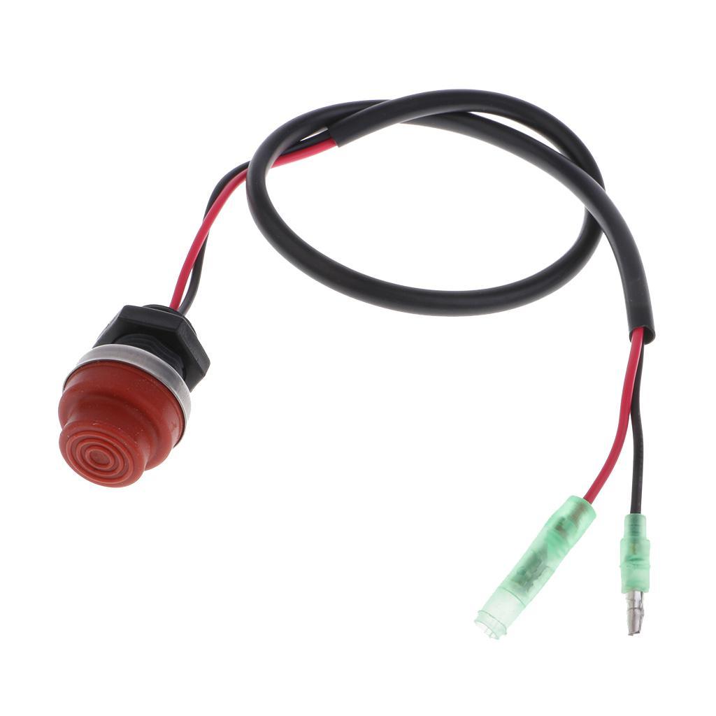 2-piece Universal Push Button Start Switch for The on-off Assembly of The Outboard Motors