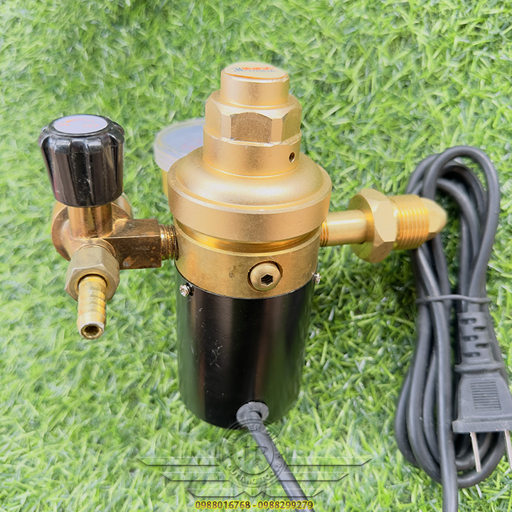 Đồng Hồ Khí Co2 Hàn Mig Ren Đồng 220V