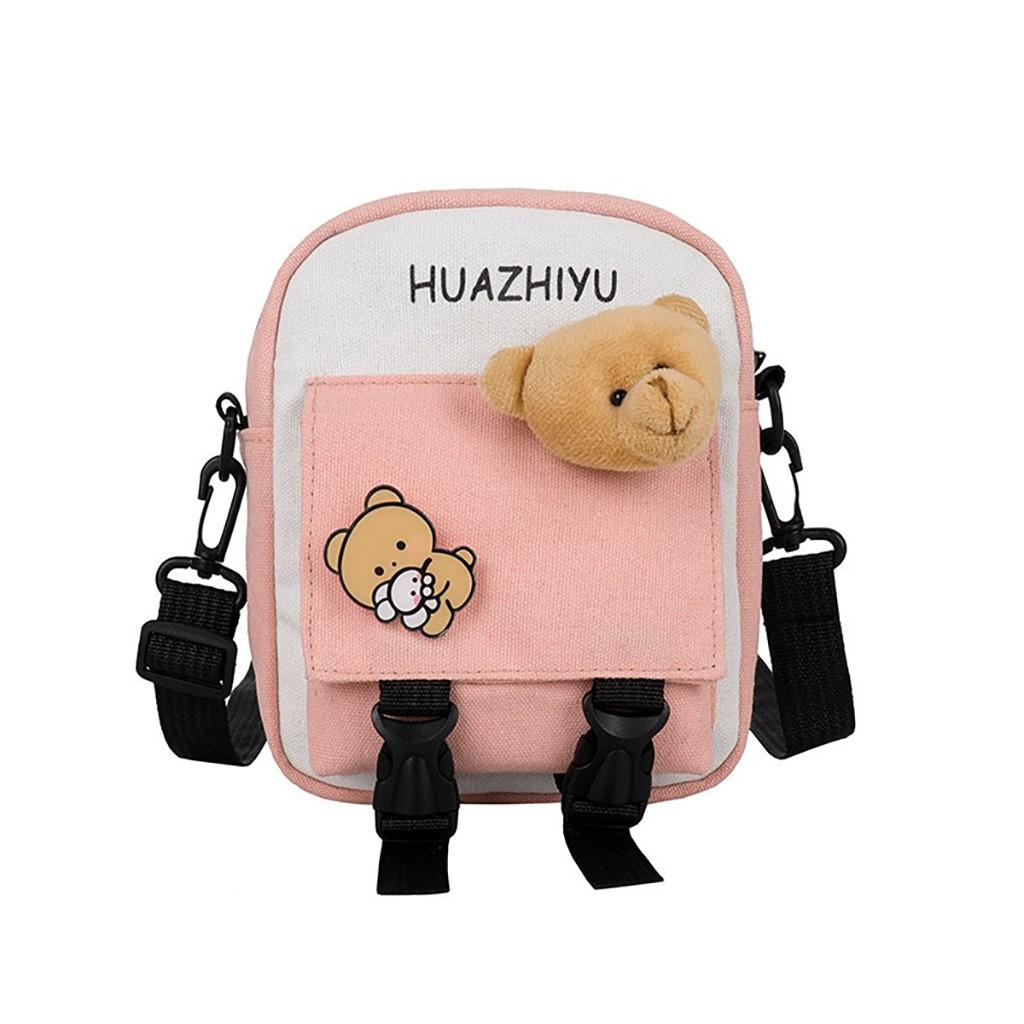 Túi tote vải canvas nữ đẹp đeo chéo đi học nhỏ gọn cute dễ thương TV01