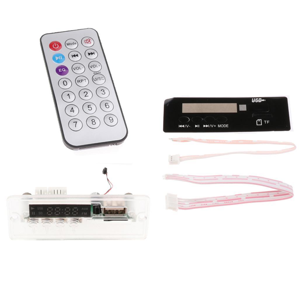Bluetooth LED MP3 Decoder Board Audio Module USB TF FM Radio Remote