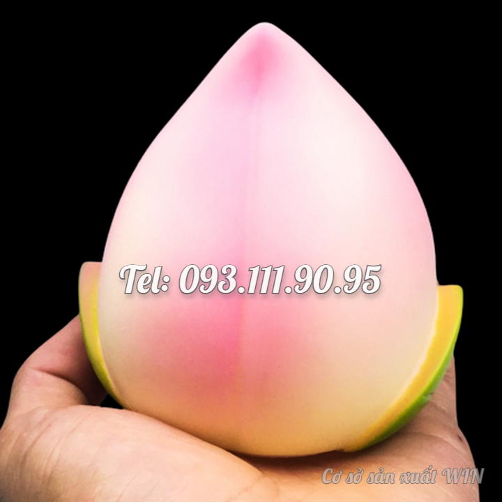 Khuôn silicon làm bánh, rau câu, bánh bao, bánh trôi nước Trái đào tiên - Mã số 1187