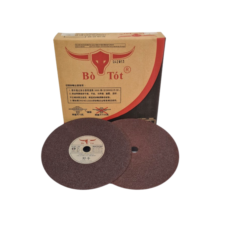 (Combo 5 viên) Đá Cắt Bò Tót 400 x 3 x 25.4mm Chuyên Cắt Sắt Cắt Inox Sắc Bén, Cắt Không Bụi, Ít Hao Mòn | TOPWIN Official Store