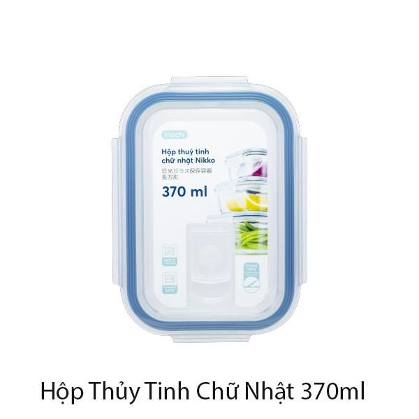 Bộ Hộp Thủy Tinh Đựng Thực Phẩm, Bảo Quản Thức Ăn Chữ Nhật - Vuông - Tròn Size Nhỏ 370 - 320 - 400ml