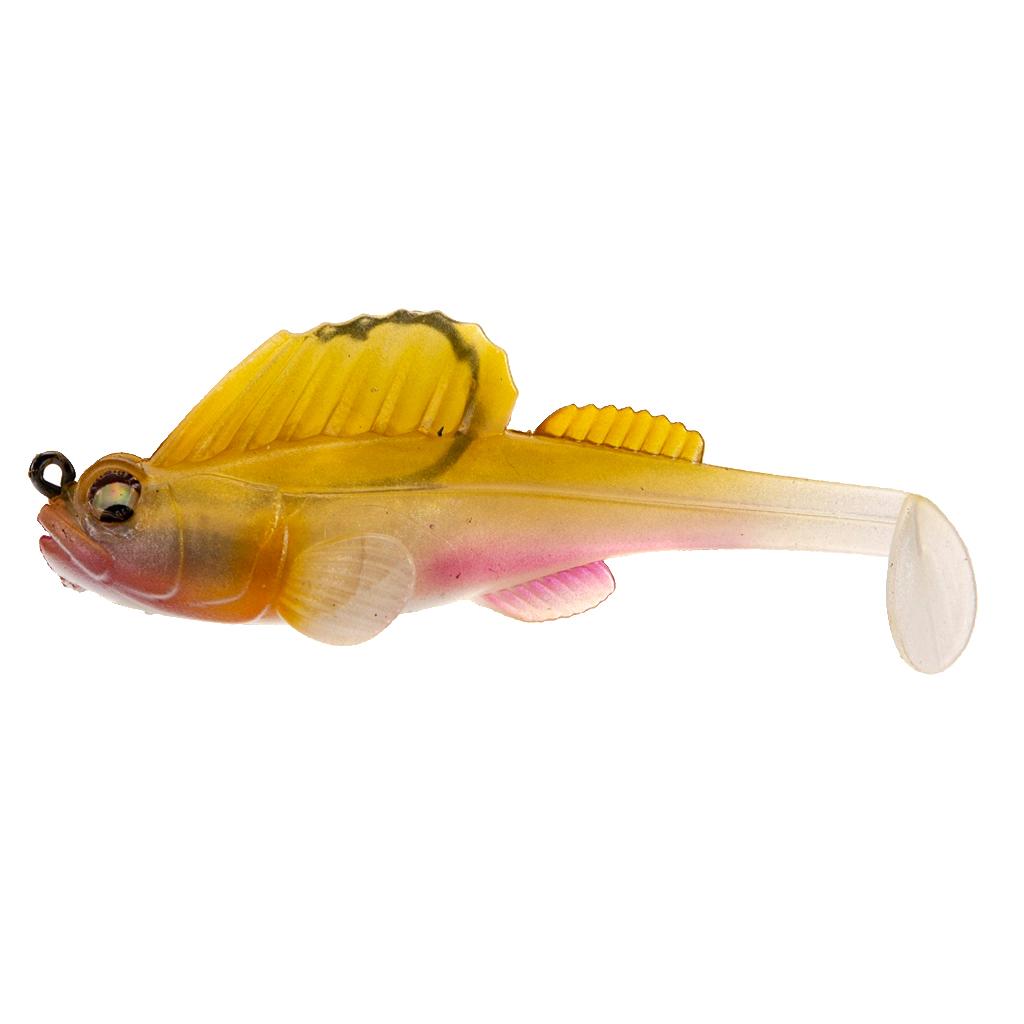 Soft Fishing Lures Rigged Head Jigs Lure Crankbaits Swimbaits Rig Tackle for Saltwater Freshwater Trout Bass