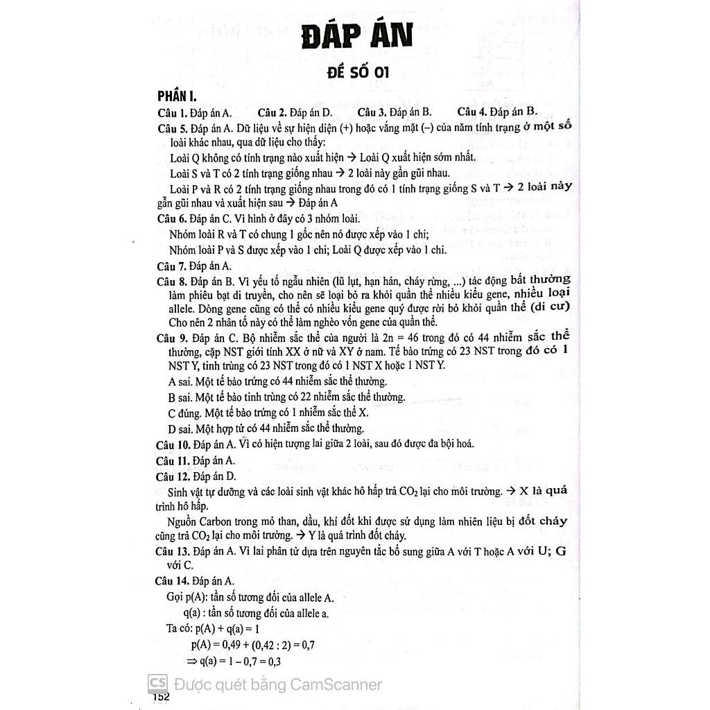 Bộ đề Sinh Học ( Đầy đủ các dạng trắc nghiệm theo cấu trúc đề thi 2025- Dùng chung cho các bộ SGK) (HA-MK)