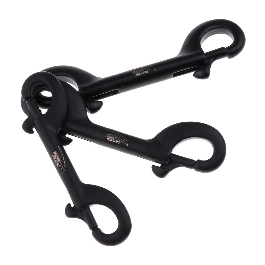 Scuba Diving Stainless Steel Double Ended Bolt Snap Buckle Metal Clip 90mm