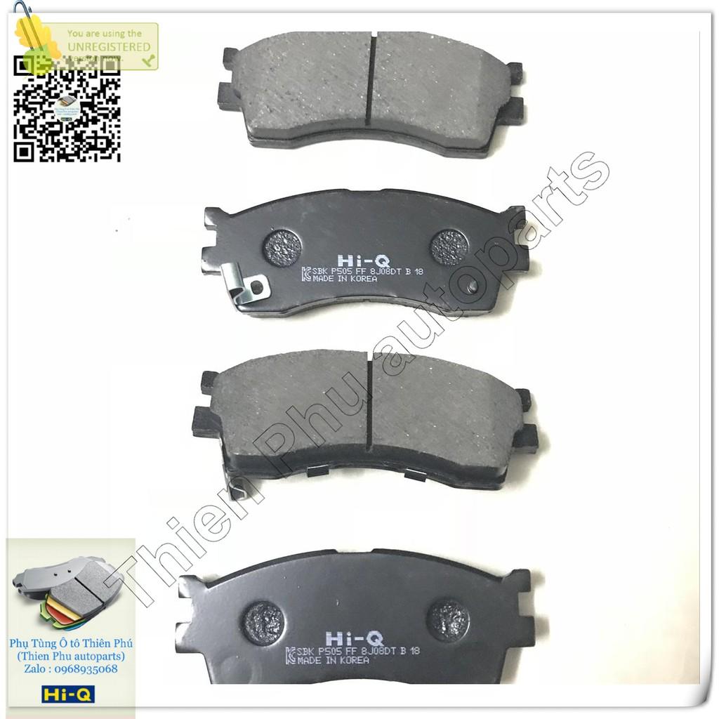 Má phanh chính hãng Hi-Q cho Spectra trước + CARENS I - Bố thắng trước. OEM Brake Pad : 0K2N13328Z