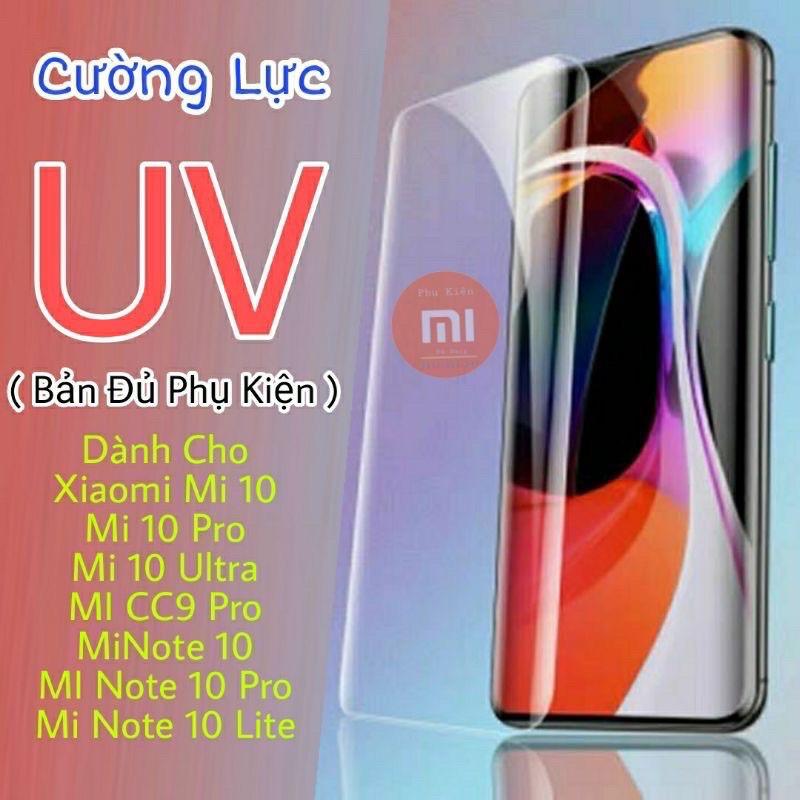 Cường lực UV cho Xiaomi Mi 10 Mi 11 có keo đi kèm