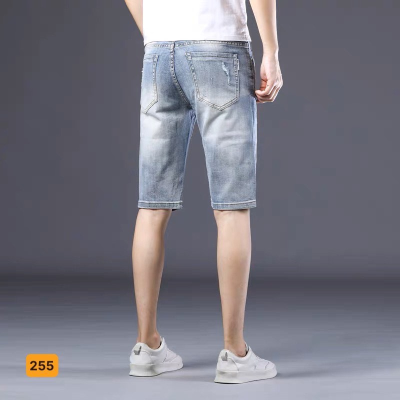 Quần Short Jean Nam co dãn kiểu dáng trẻ trung đơn giản Thương Hiệu Chandi, quần sọt mẫu mới xu hướng MS255