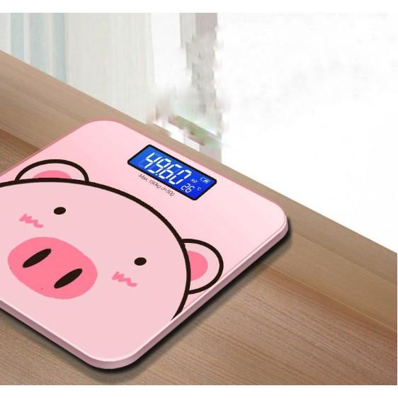 Cân Sức Khỏe Tích Hợp Đo Nhiệt Độ Hình Heo 180kg