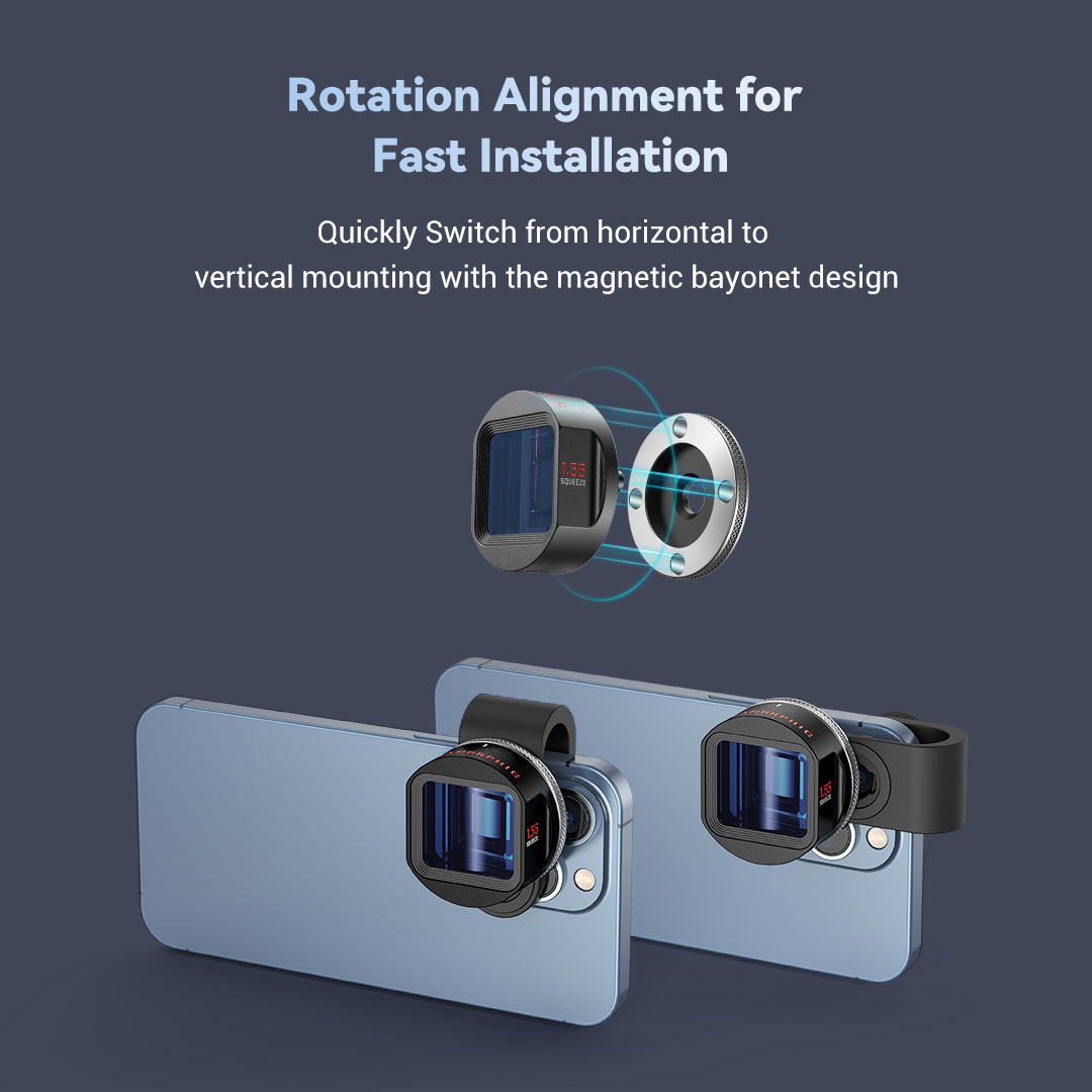 SmallRig 1.55X Anamorphic Lens - chuẩn Cinematic cho I-phone 3578