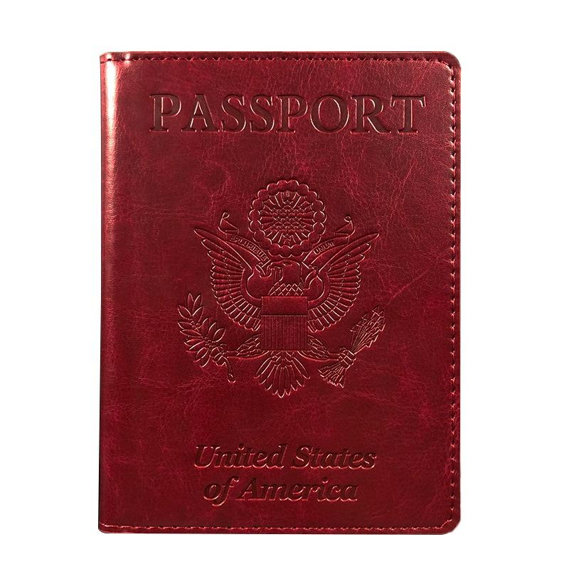 Bao Da PU Bọc Hộ Chiếu, Ví Đựng Passport, Visa Đơn Giản Nhỏ Gọn