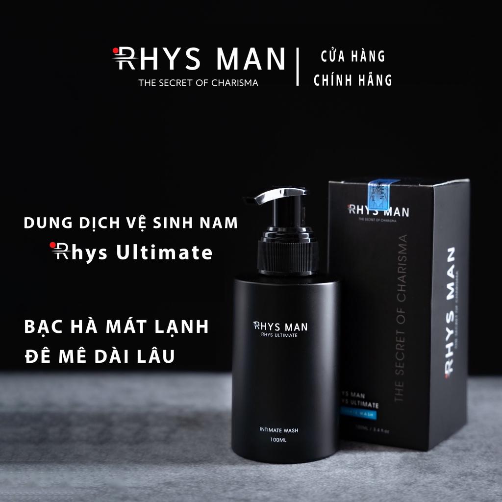 2 Chai - Sữa tắm gội nam 3in1 Legend 350ml &amp; Dung dịch vệ sinh nam bạc hà Rhys Ultimate 120ml RHYSMAN - Hàng chính hãng