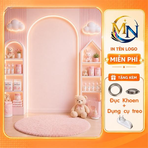 Phông Nền Livestream 5D Tạo Chiều Sâu Có In Logo Theo Yêu Cầu - LMB 2