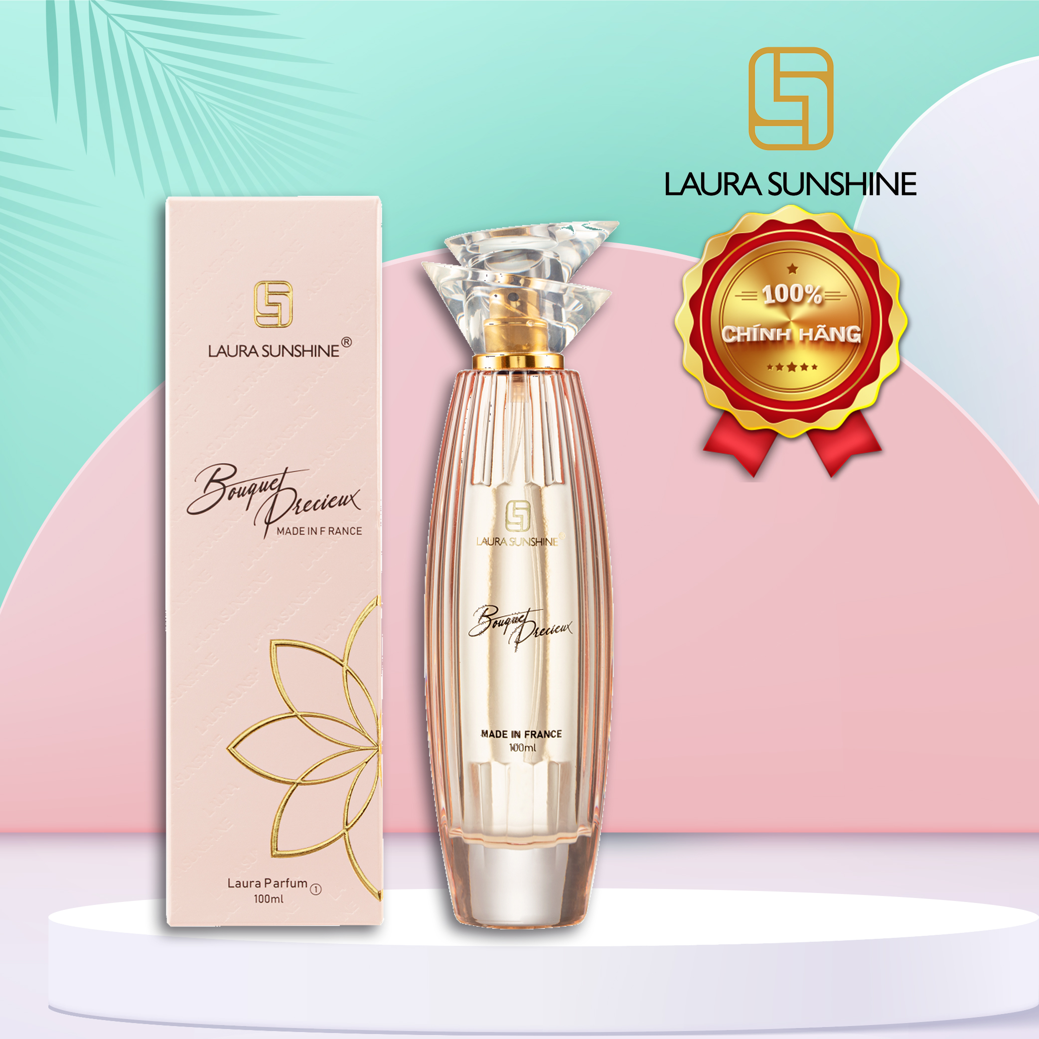 Nước Hoa Nữ Laura Sunshine - Nhật Kim Anh - No1 - 100ml - Bouqet Precieux Laura Paris