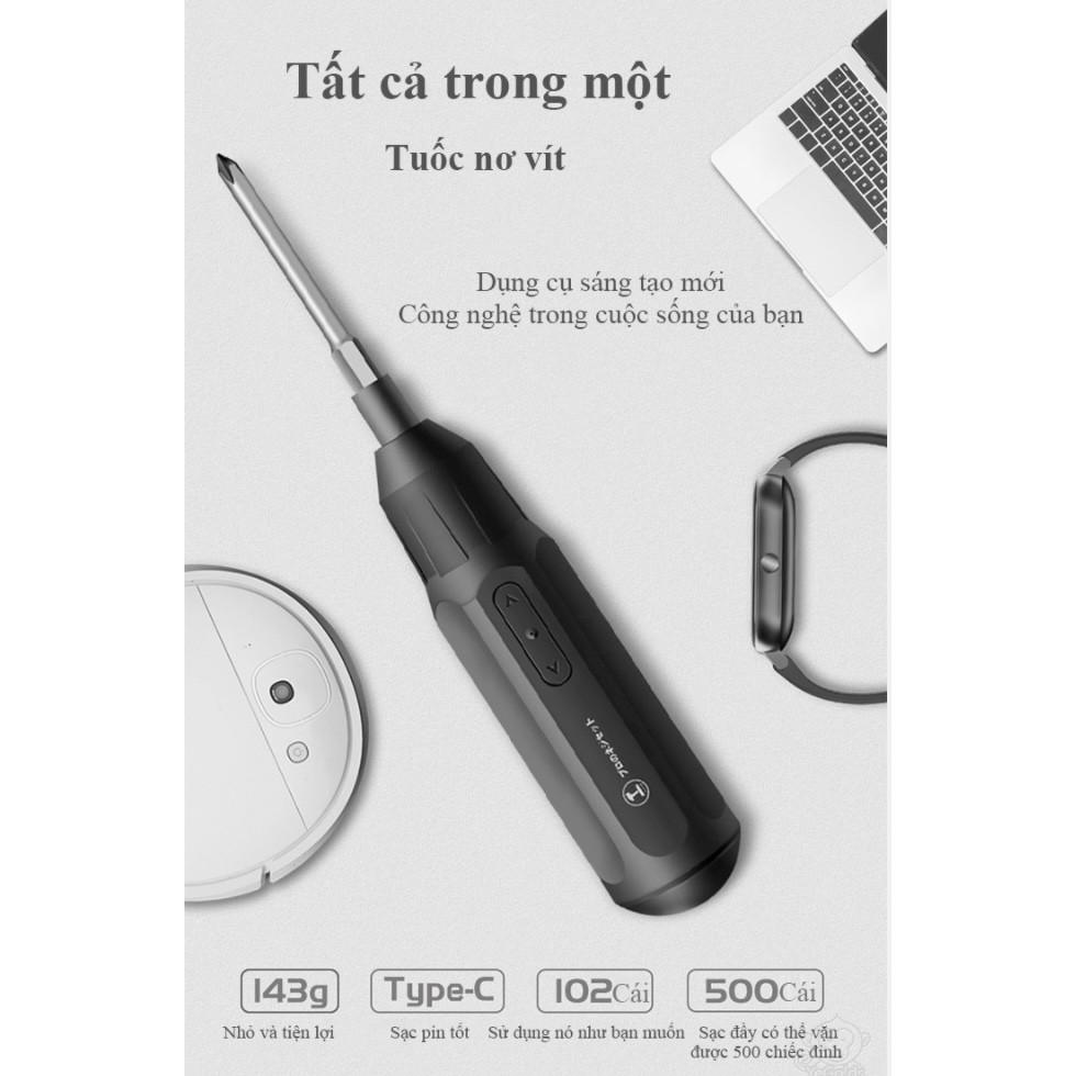 Tua vít cầm tay không dây nguồn pin sạc All in one Type-C Charing cổng sạc Type C