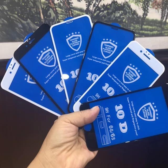 Kính cường lực 10D dành cho iPhone tặng kèm giấy lau màn hình