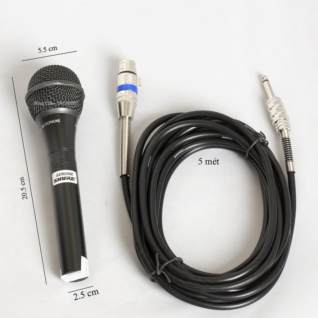 Micro Shure SM-95 hát karaoke gia đình, mang theo đi dã ngoại, hát sân khấu - gọn nhẹ tiện lợi. bảo hành 12 tháng