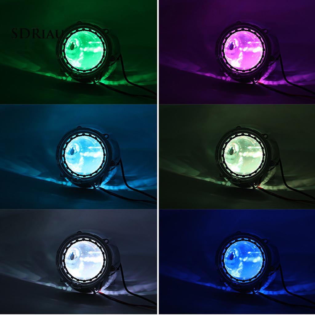 Set 2 Đèn Pha Led Không Dây Kèm Điều Khiển Từ Xa Cho Xe Hơi