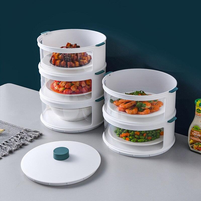 Household Kitchen Refrigerator Transparent Sealed Stackable Food Insulation Cover Dustproof Vegetable Cover Storage Box