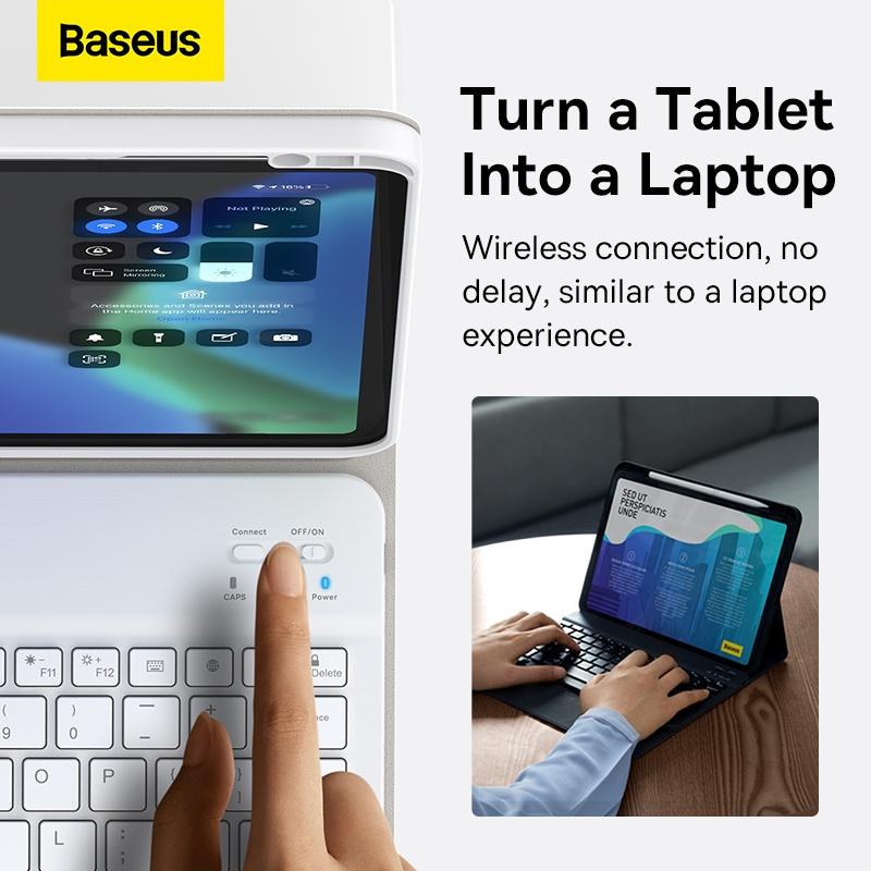 Bao Da Nam Châm Tích Hợp Bàn Phím Baseus Brilliance Detachable Keyboard Case cho P a d Pro（2018/2020/2021） (Hàng chính hãng)