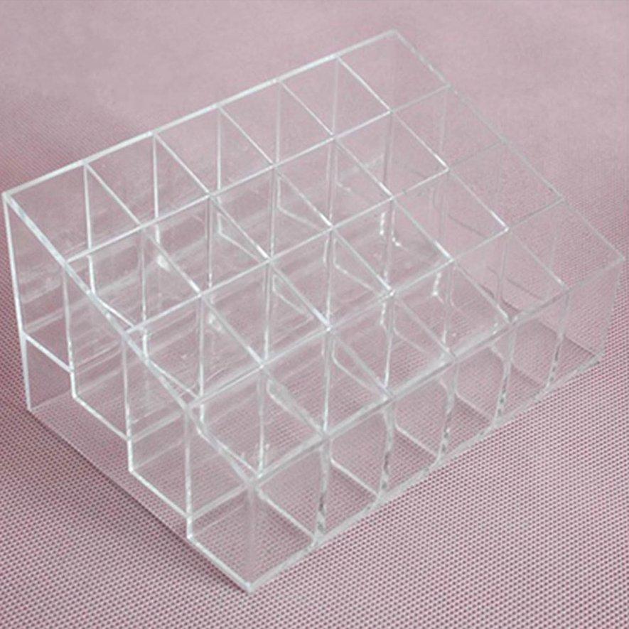 Khay Nhựa Trong Suốt 24 Ngăn Đựng Son Môi