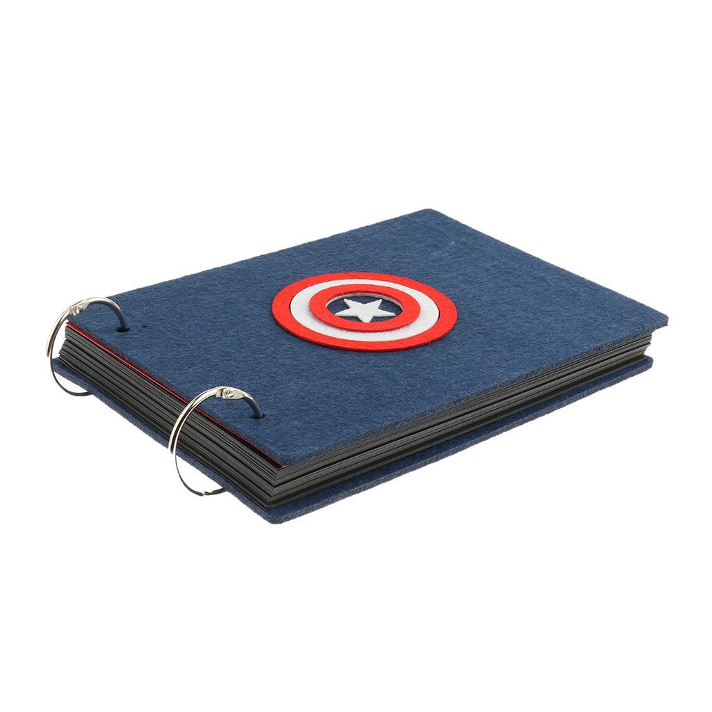 Variety of Style Memory Photo Souvenir Gift Photo Album Navy -Shield