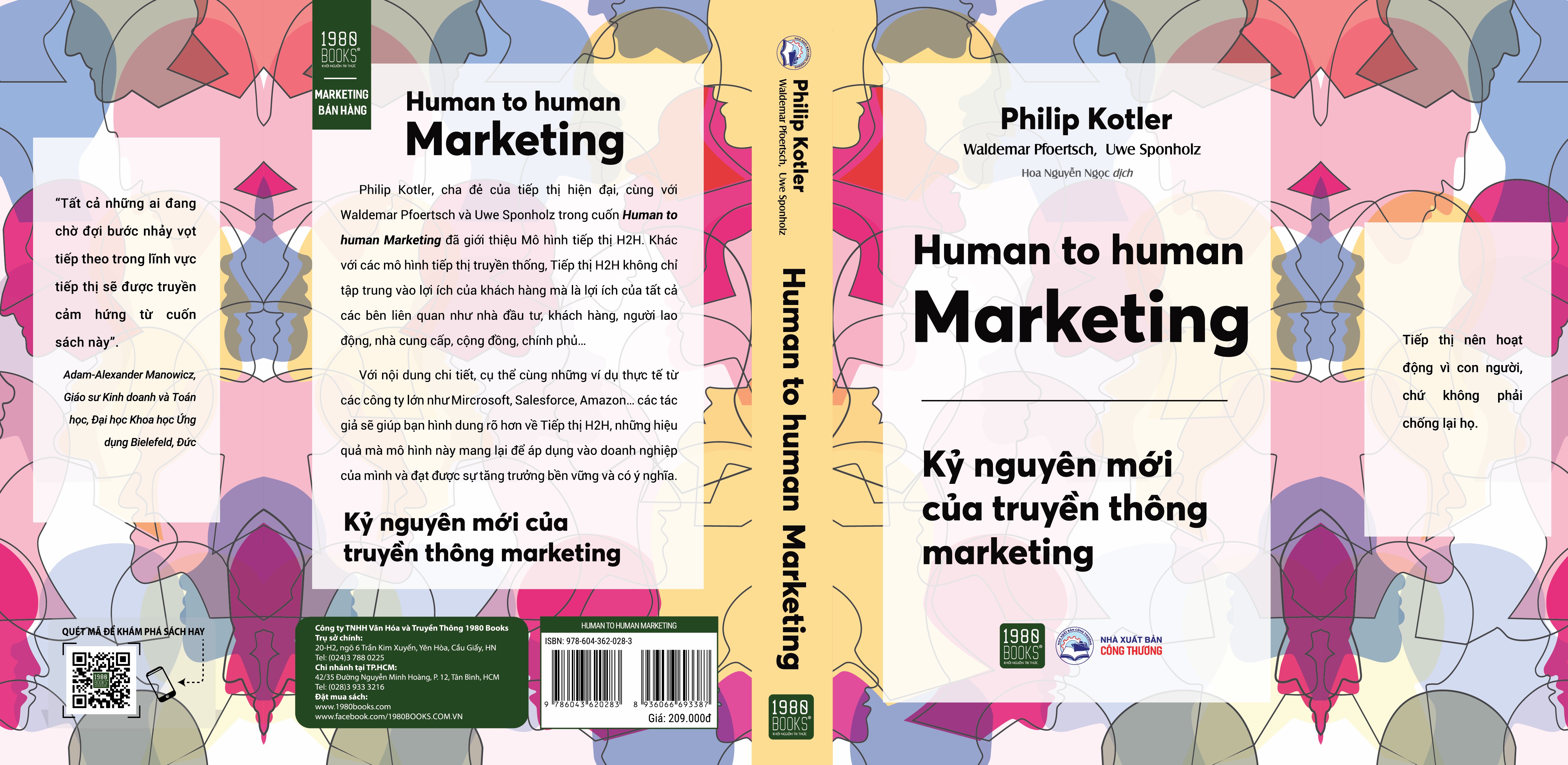 Hình ảnh Sách - Human to Human Marketing - Philip Kotler & Waldemar A. Pfoertsch, Uwe Sponholz - 1980Books