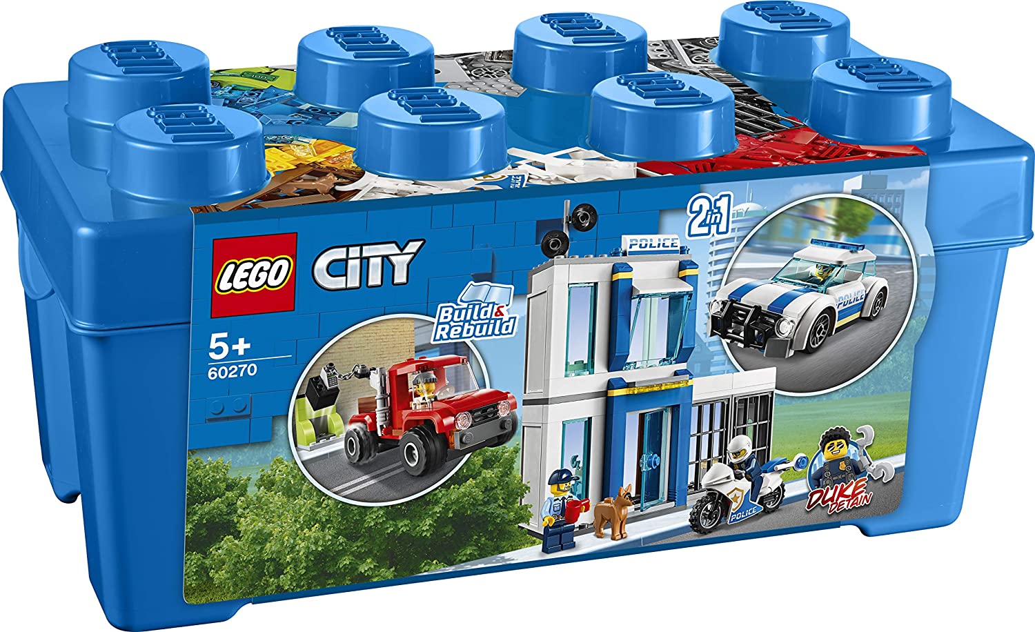 Đồ Chơi Lắp Ráp Lego City Thùng Gạch Cảnh Sát 60270 (301 Chi Tiết)