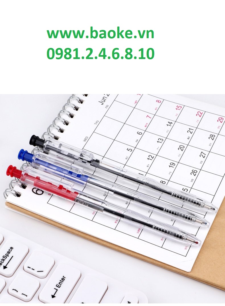 Combo 10 cây bút bi Baoke B14 màu đen