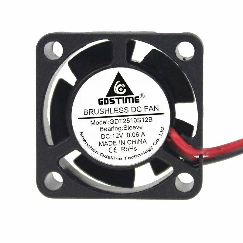 1 Quạt Tản Nhiệt Mini 25mm 2cm 25x25 X 10mm 25x10mm 2510s Dc 12v