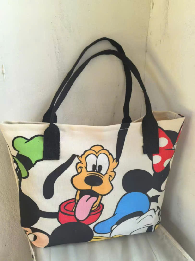 Túi Đeo Vai Hoạt Hình Mickey Thời Trang Đa Năng Dung Tích Lớn - Túi Tote Nữ Lớp Học Sinh Mới - HÀNG CHÍNH HÃNG MINIIN