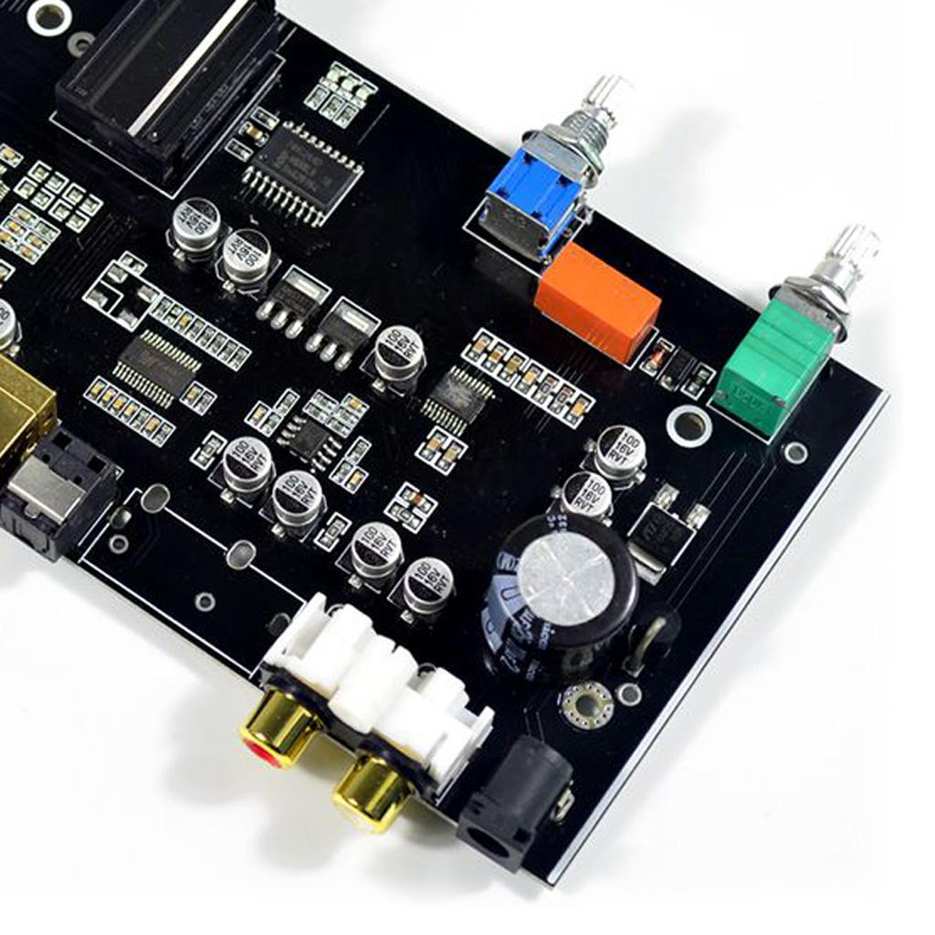 2X DC 12V Optical Coaxial USB Input Decoder HiFi Audio Amplifier Board Module