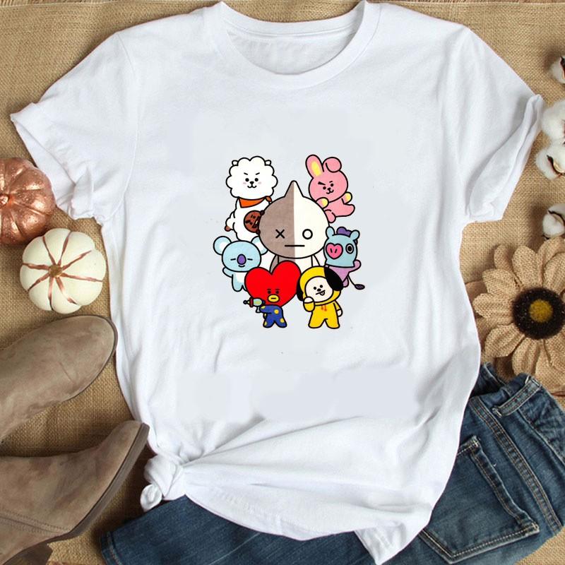 Áo phông in hình BT21 BTS - Áo ngắn tay nam nữ