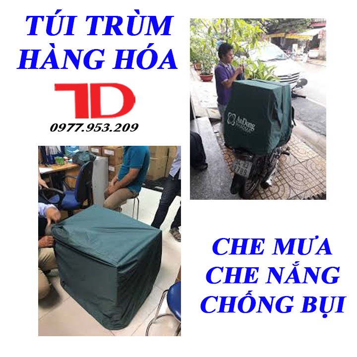 Túi trùm hàng hóa sau xe máy, Túi trùm chuyên dụng cho hàng hóa