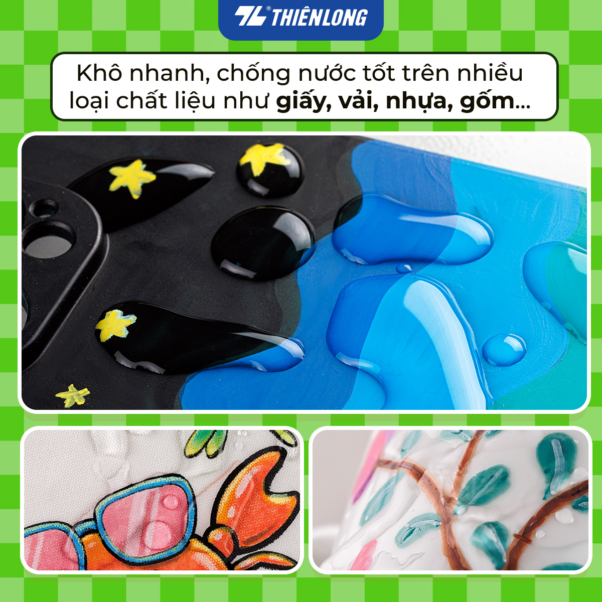 Thiên Long Washable Acrylic Markers / Bút sơn/ Bút lông 12/24/36 màu - Màu sắc tươi sáng, dễ dàng rửa sạch