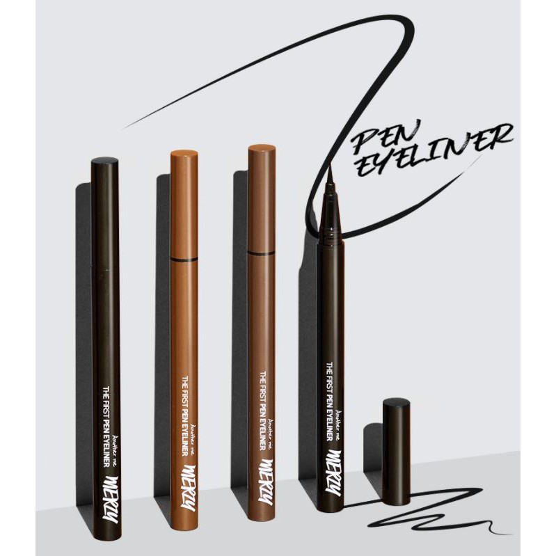 Combo Son Kem Lì Merzy Noir Velvet Tint 4g + Bút kẻ mắt Merzy Another Me The First Pen Eyeliner 0,5g