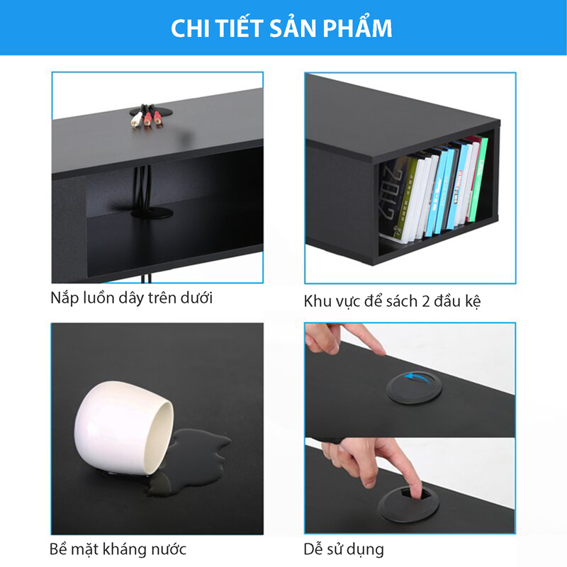 Kệ Trang Trí Tivi Đơn Giản SIB Decor, Thích Hợp Để Sách, Thiết Bị Điện Tử, Đồ Trang Trí Phòng Khách, Phòng Ngủ