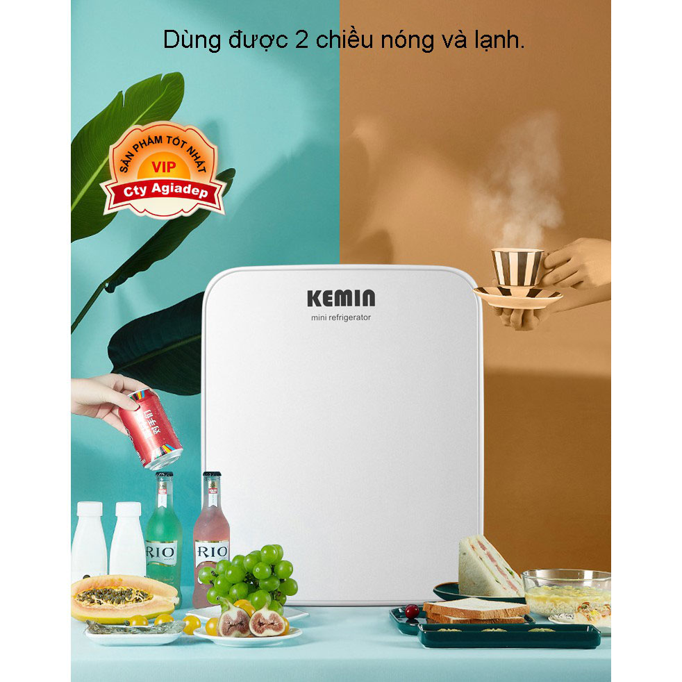 Tủ lạnh mini Kemin 16L xe hơi oto trong nhà đều được trữ sữa mỹ phẩm v.v