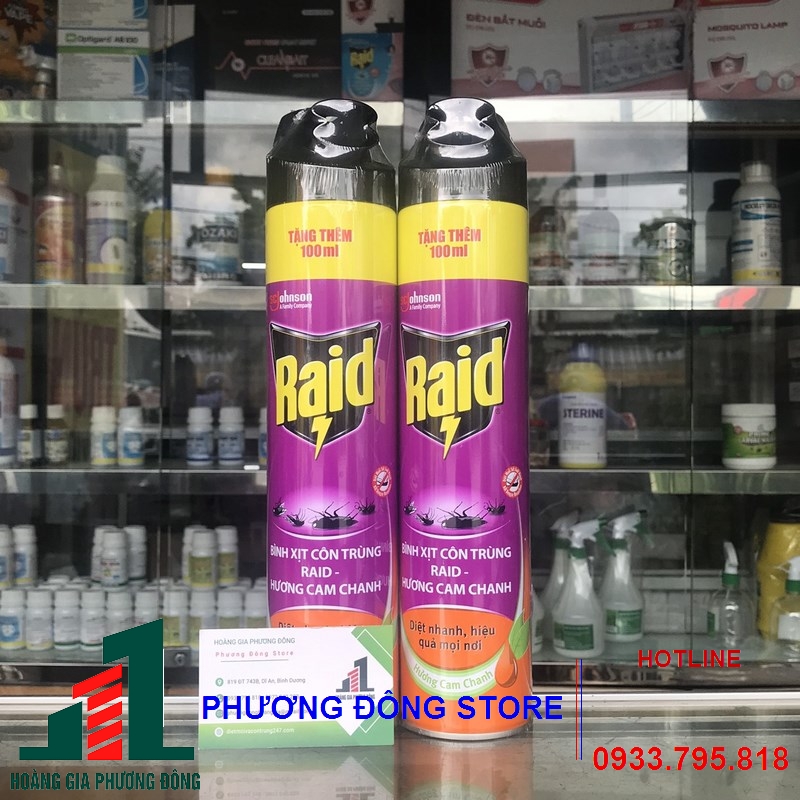 Bình xịt muỗi Raid_ 600ml